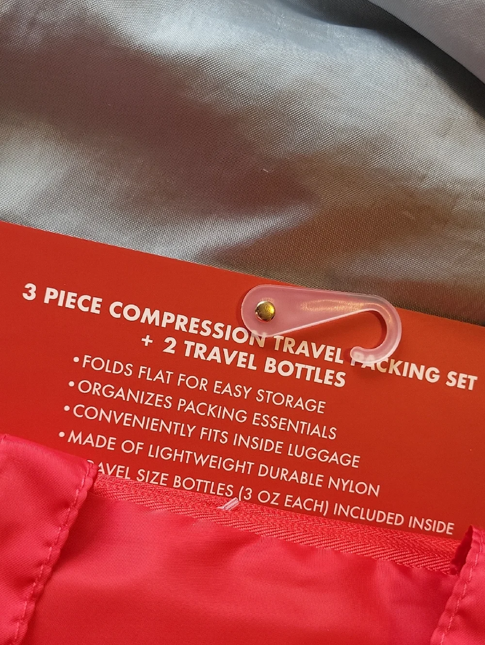 Dabney Lee 3-Piece Compression Travel Packing Set - Red